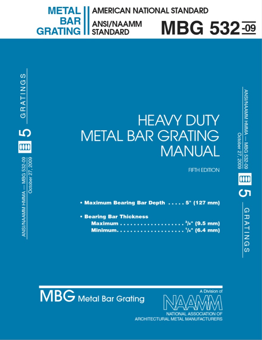 ANSI MBG 532 - استانداردهای گریتینگ